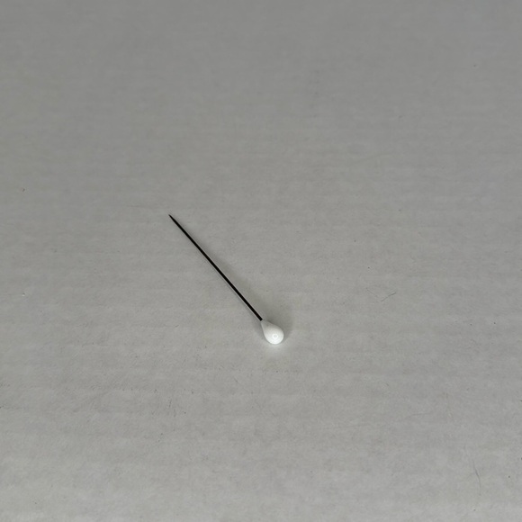 Antique Victorian 19th C. White Glass/ Porcelain Working Girl Hat Pin Stick - Picture 1 of 5